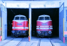 Baureihe 118 im Bw Arnstadt