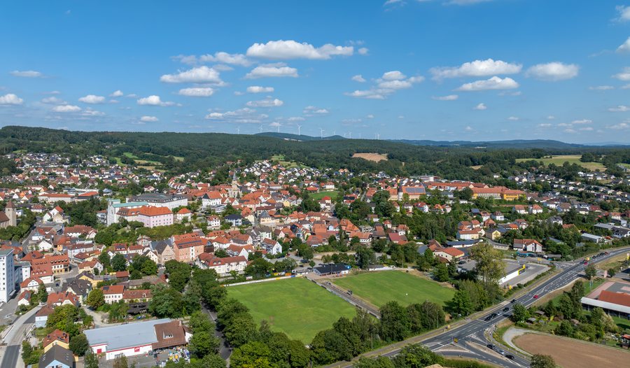 Aerial view of Burgkunstadt