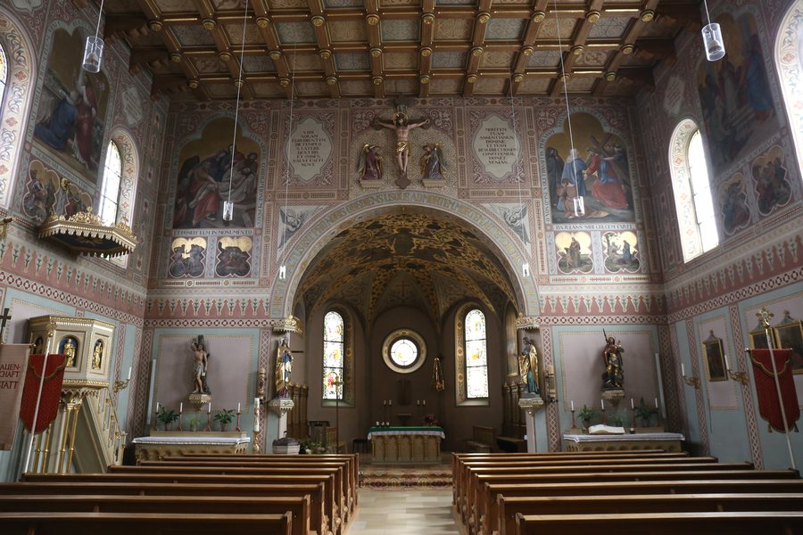 Interior of St. Maximilian Church, Grabenstätt