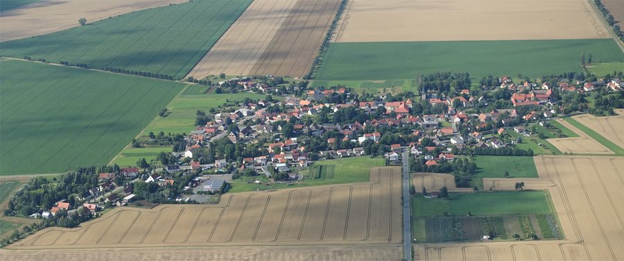 Aerial photograph of Radisleben, 2017