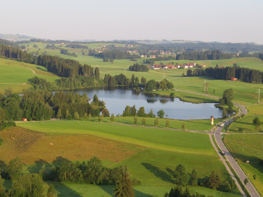 Schwaltenweiher from the east, Rückholz