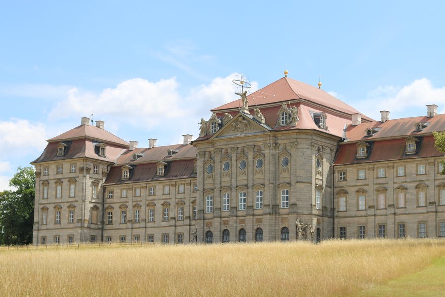 Schloss Weissenstein in Pommersfelden, Ansicht der Nordfassade