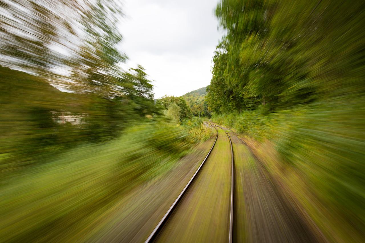 Steigerwald mit der Bahn