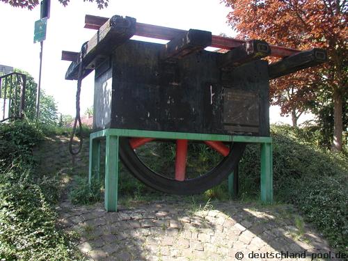 Umlenkrolle der Seilwinde am Hochdahler Bahnhof